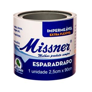 ESPARADRAPO IMPERMEAVEL BRANCO 2,5CMX0,90M MISSNER BRANCO 2,