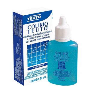 Colírio Teuto 0,15mg/ml + 0,3mg/ml , Gotejador 20ml de Solução de Uso Oftálmico