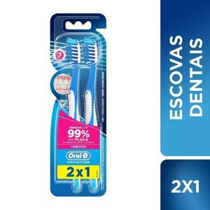 Escova Dental Oral-B Pro-Saúde 7 Benefícios Nº 40, Macia, Sortida 2 Unidades
