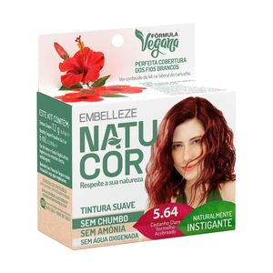 TINT NATUCOR 5.64 CASTANHO CLARO VERMELHO ACOBREAD 5.64 CAST