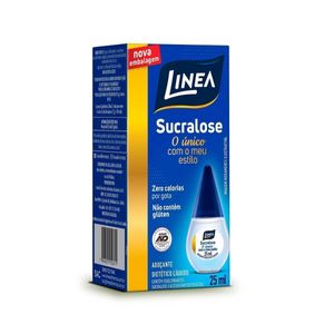 Adoçante Linea Sucralose líquido, 1 unidade com 25mL