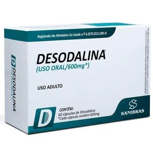 Desodalina 600mg, 60 Cápsulas