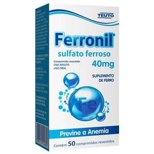 Ferronil 40mg, 50 Comprimidos Revestidos