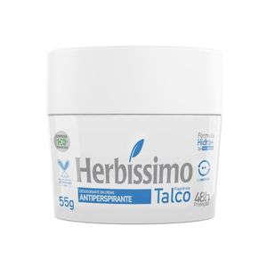 Desodorante Antitranspirante Creme Herbíssimo Talco 48h 55g