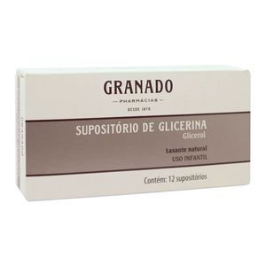 SUPOSITORIO GLICER INFANTIL C/ 12UNID GRANADO C/12 UNID INFA