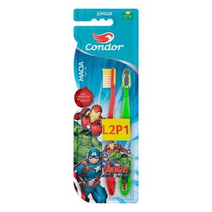 Escova Dental Condor Avengers Júnior 6+ Anos, Sortida, Leve 2 Pague 1