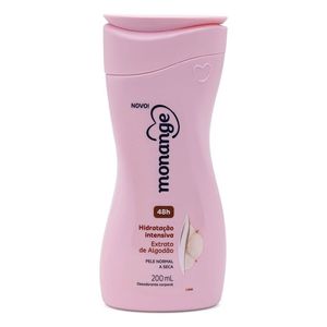 Hidratante Corporal Monange Hidratação Intensiva Extrato de Algodão 200ml