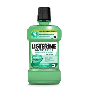 Antisséptico Bucal Listerine Anticáries Zero Álcool Menta Suave 500ml