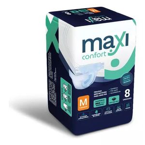 Fralda Maxi Confort Tamanho M Pacote com 8 Unidades