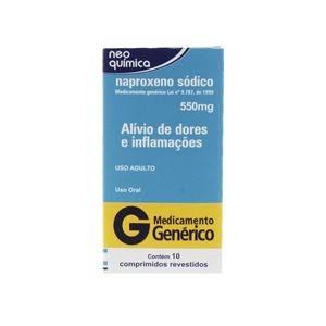 Naproxeno  550mg 10 comprimidos