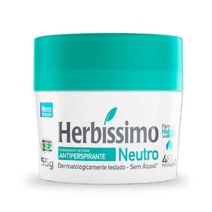 Desodorante Antitranspirante Herbíssimo Neutro Creme 55g