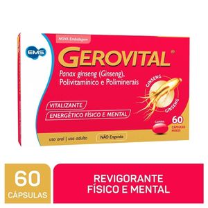 Gerovital 60 Cápsulas Gelatinosas Moles