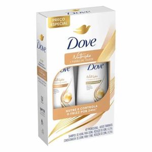 Kit Dove Nutrição Fusão de Óleos Shampoo 350ml Condicionador 175ml