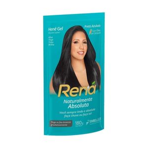 Tintura Alisante Embelleze Hennê Rená Preto Azulado, Sachê 180g