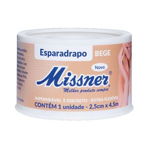 ESPARADRAPO IMPERMEAVEL BEGE 2,5CMX4,5CM MISSNER BEGE 2,5CMX