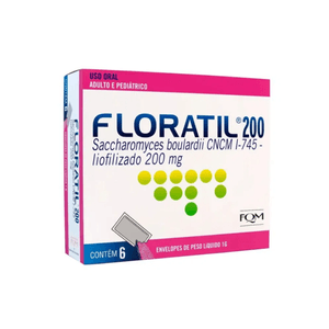 Floratil 200mg/G, 6 Sachês 1G de Pó para Uso Oral Cada