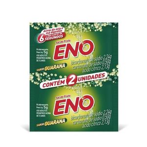 SAL DE FRUTA ENO SABOR GUARANÁ 2 ENVELOPES DE 5G