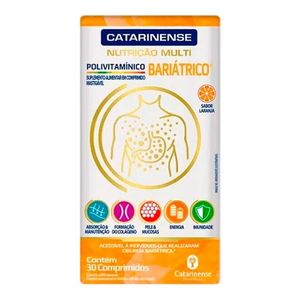 POLIVITAMÍNICO BARIÁTRICO MULTI CATARINENSE 30 COMPRIMIDOS MASTIGÁVEIS