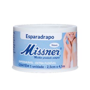 ESPARADRAPO IMPERMEAVEL BRANCO 2,5CMX4,5CM MISSNER BRANCO 2,