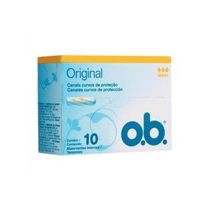 Absorvente Interno O.B. Original Médio, Leve 10 Pague 8 Unidades