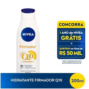 Loção Hidratante Nivea Firmador Q10 + Vitamina C Todos Os Tipos de Pele 200ml
