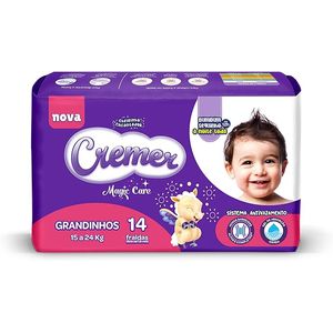 Fralda Cremer Jumbo Grandinhos 14 Unidades