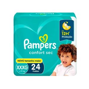 Fralda Pampers Confort Sec Mega XXXG 24 Unidades