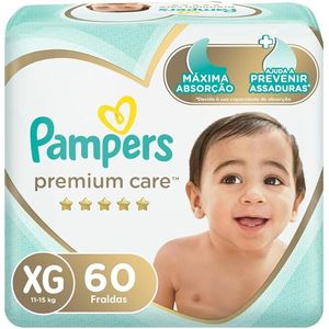 Fralda Pampers Premium Care XG 60 Unidades