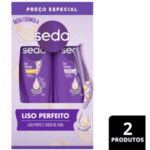 Kit Seda Shampoo Liso Perfeito 300ml + Condicionador Liso Perfeito 190ml