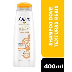 Kit Dove Texturas Reais Cacheados Shampoo 400ml + Condicionador 175ml