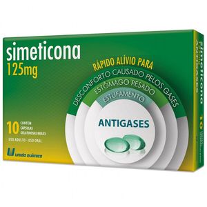 Simeticona 125mg com 10 Cápsulas