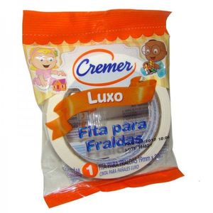 Fita para Fralda Cremer Luxo Branca 20m