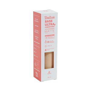 Base Líquida Ultra Cobertura Matte D2 Claro Dailus 28ml