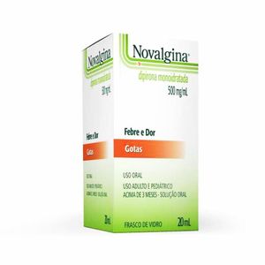 Novalgina 500mg/ml Solução de Uso Oral Frasco Gotejador 20ml