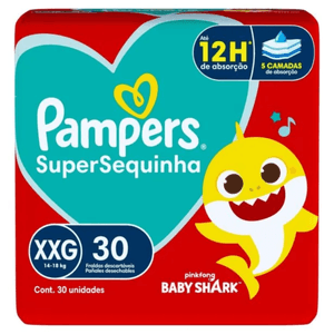 Fralda Pampers Supersec Mega XXG 30 unidades