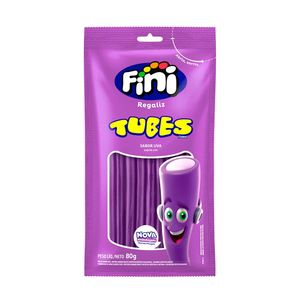 Bala Fini Tubes Sabor Uva 80g