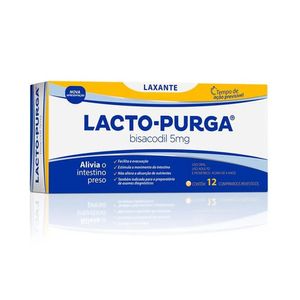 Lacto Purga 5mg com 12 Comprimidos Revestidos