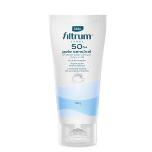 Protetor Solar Facial Libbs Filtrum Sensi FPS 50 Sem Cor 50g