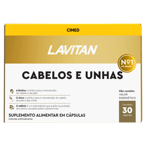 Lavitan Hair Cabelos E Unhas 30 Cápsulas