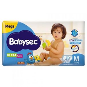 Fralda Babysec Galinha Pintadinha M com 38 Unidades
