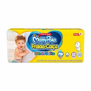 Fraldas-Calça Mamypoko Dia e Noite Jumbo Tamanho XG com 26 Unidades