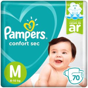 Fralda Pampers Confort Sec M com 70 Unidades