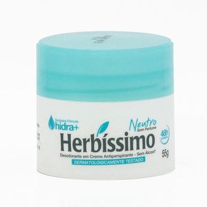 Desodorante Herbíssimo Creme Unissex Neutro 55g