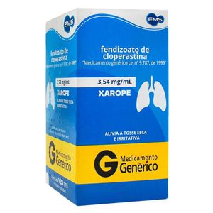 Fendizoato de Cloperastina 3,54mg/ml Ems com Copo Dosador Xarope 120ml