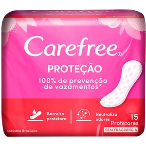 Protetor Diário Original com Carefree com 15 Unidades