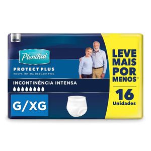 Fralda Plenitude Protec Plus G/XG com 16 unidades