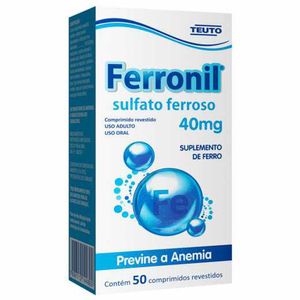 Ferronil 40mg com 50 Comprimidos Revestidos