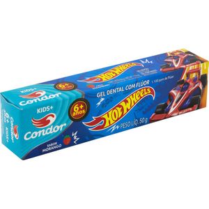 Creme Dental Kids Hot Wheels 6 Anos+ Condor 50g
