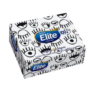 Lenço de Papel Elite Softys Máxima Suavidade com 100 Folhas
