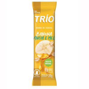 Barra de Cereal Banana Aveia e Mel Zero Lactose Trio 20g